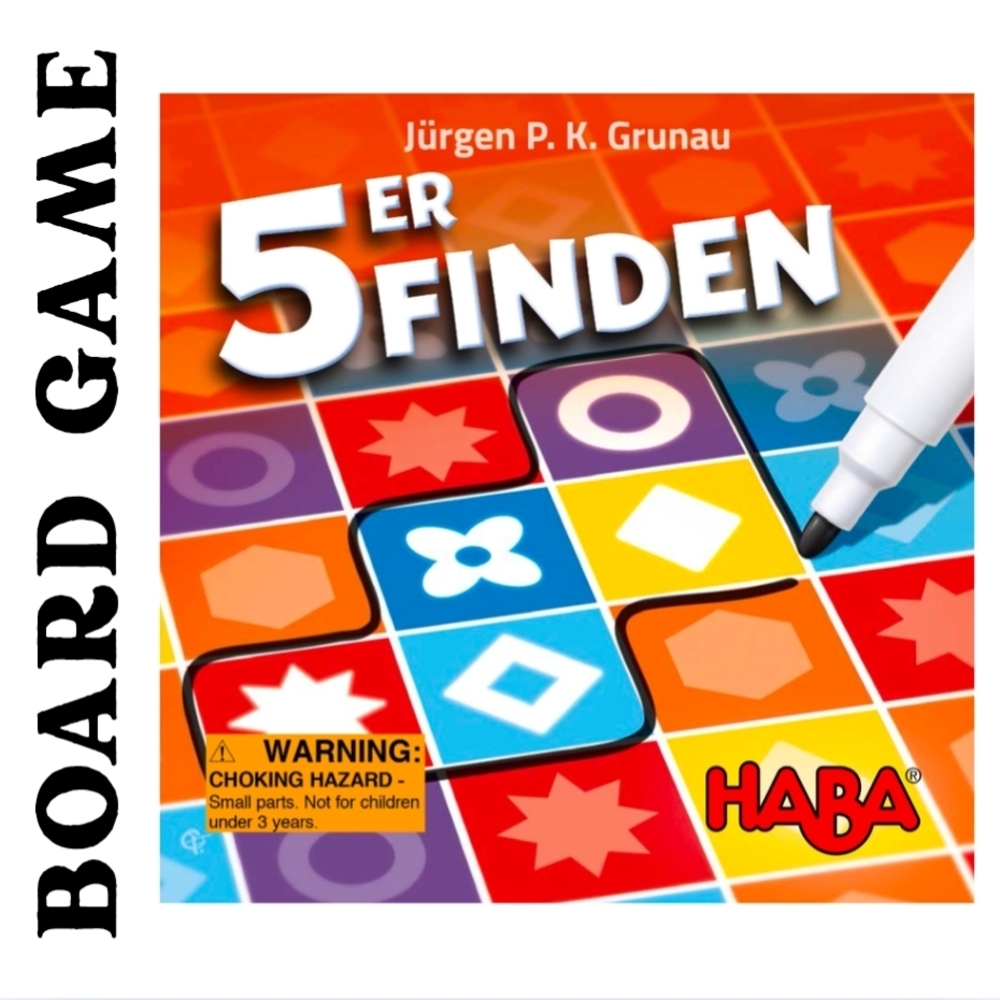 5er Finden Board Game Dice Rolling Pattern Recognition 7+